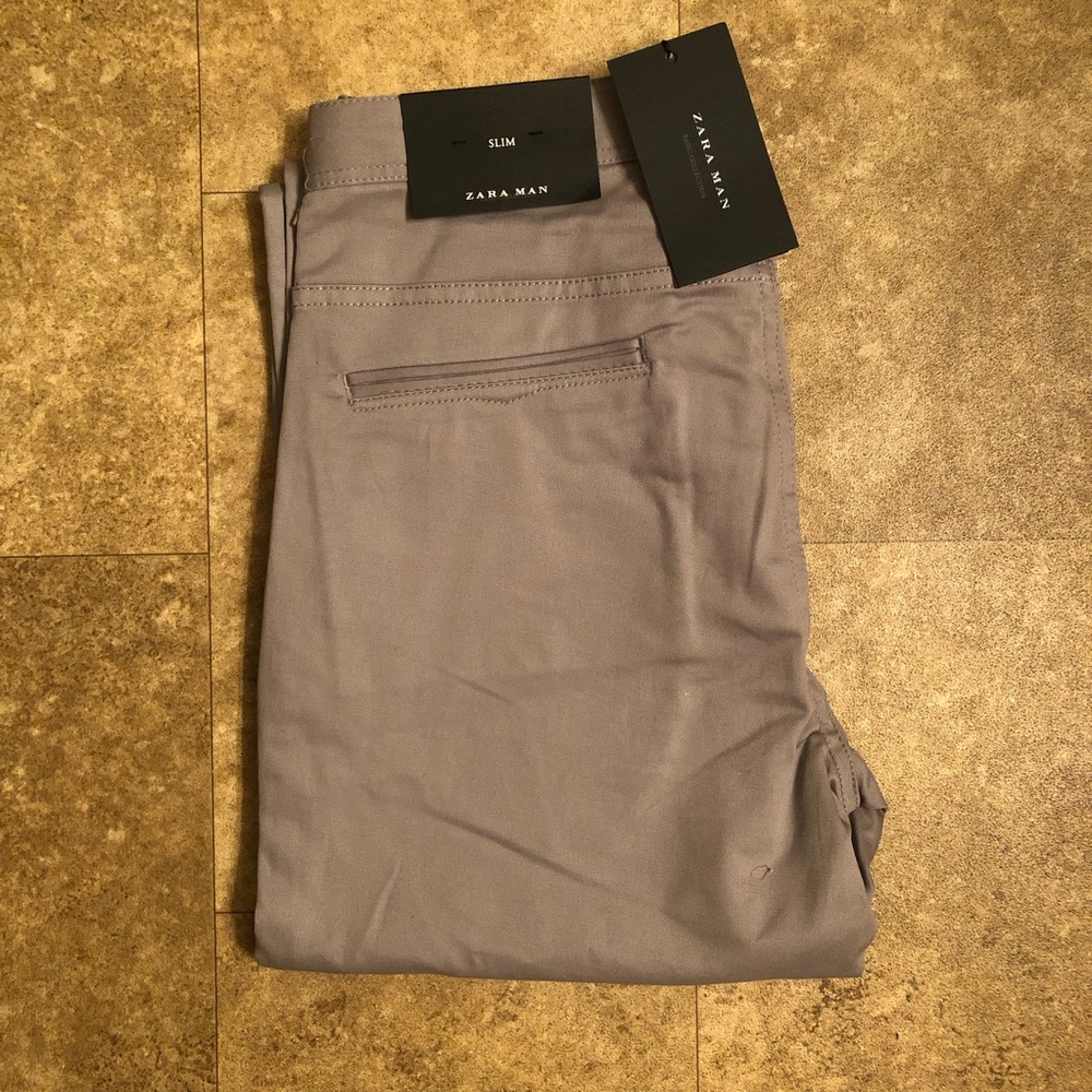 Zara Man Slim Fit Pants Size 32x34 NWT